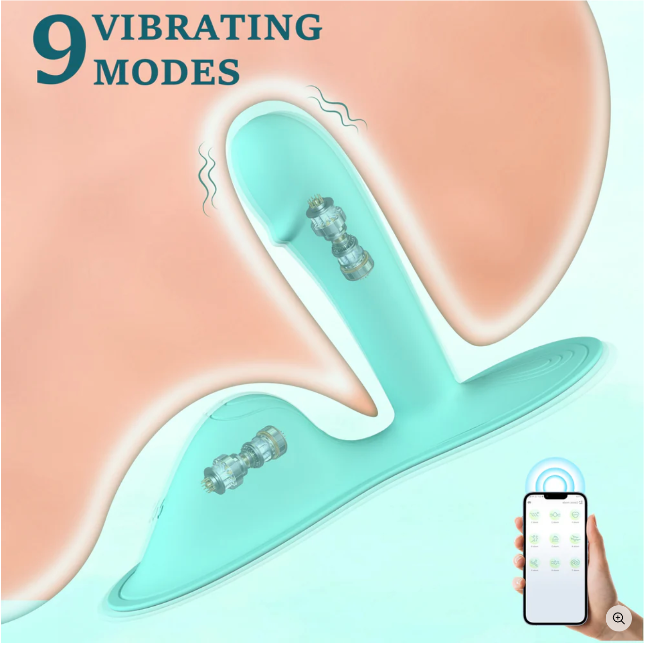 VibeMeUp® G-Punkt-Vibrator im Reitstil mit Kissen