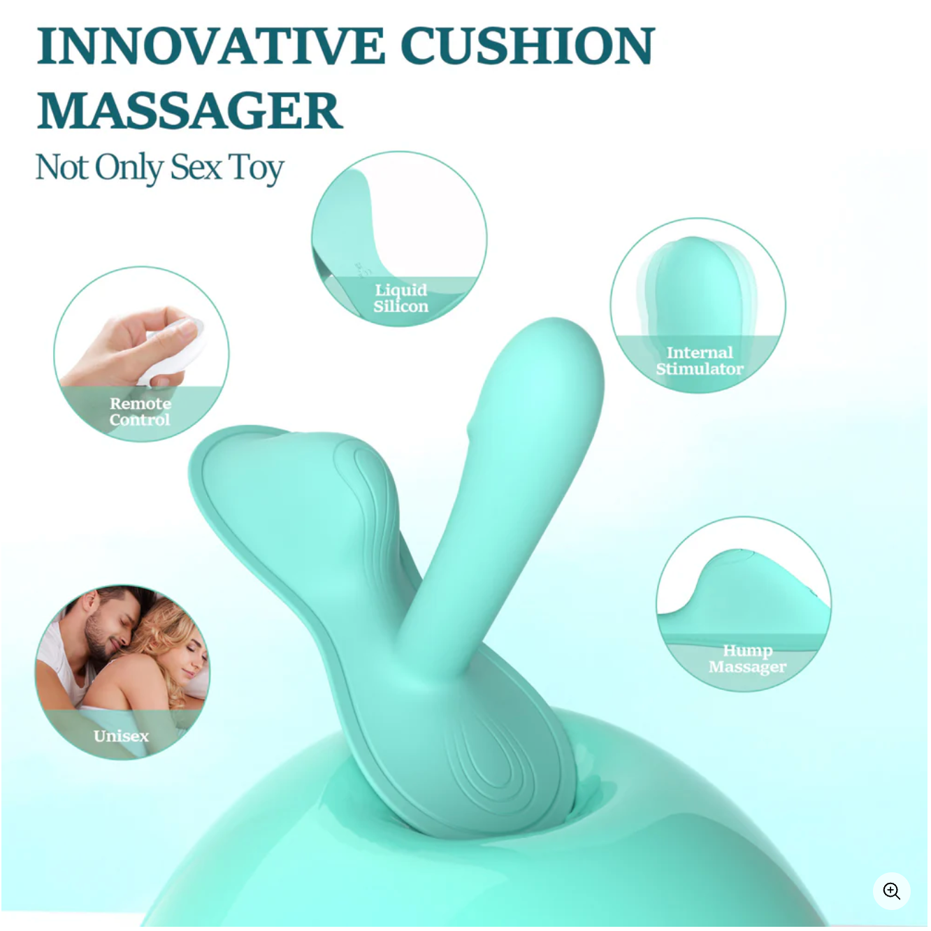 VibeMeUp® G-Punkt-Vibrator im Reitstil mit Kissen