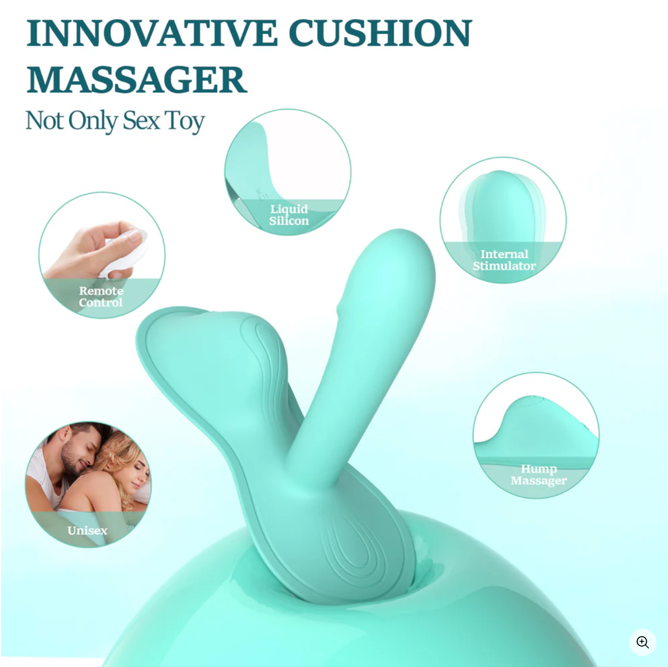 VibeMeUp® G-Punkt-Vibrator im Reitstil mit Kissen