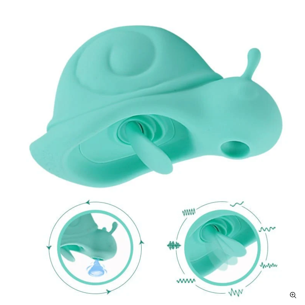 VibeMeUp® Drei in einem Schneckenlutscher mit Zungenlecken und Vibration