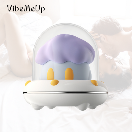 VibeMeUp® Sexspielzeug zum Saugen von Pilzen für Frauen, Vergnügen, 12 Vibrationsmodi