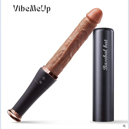 VibeMeUp® Baseball - Automatischer Teleskopdildo mit Zungenleck- und Heizfunktion